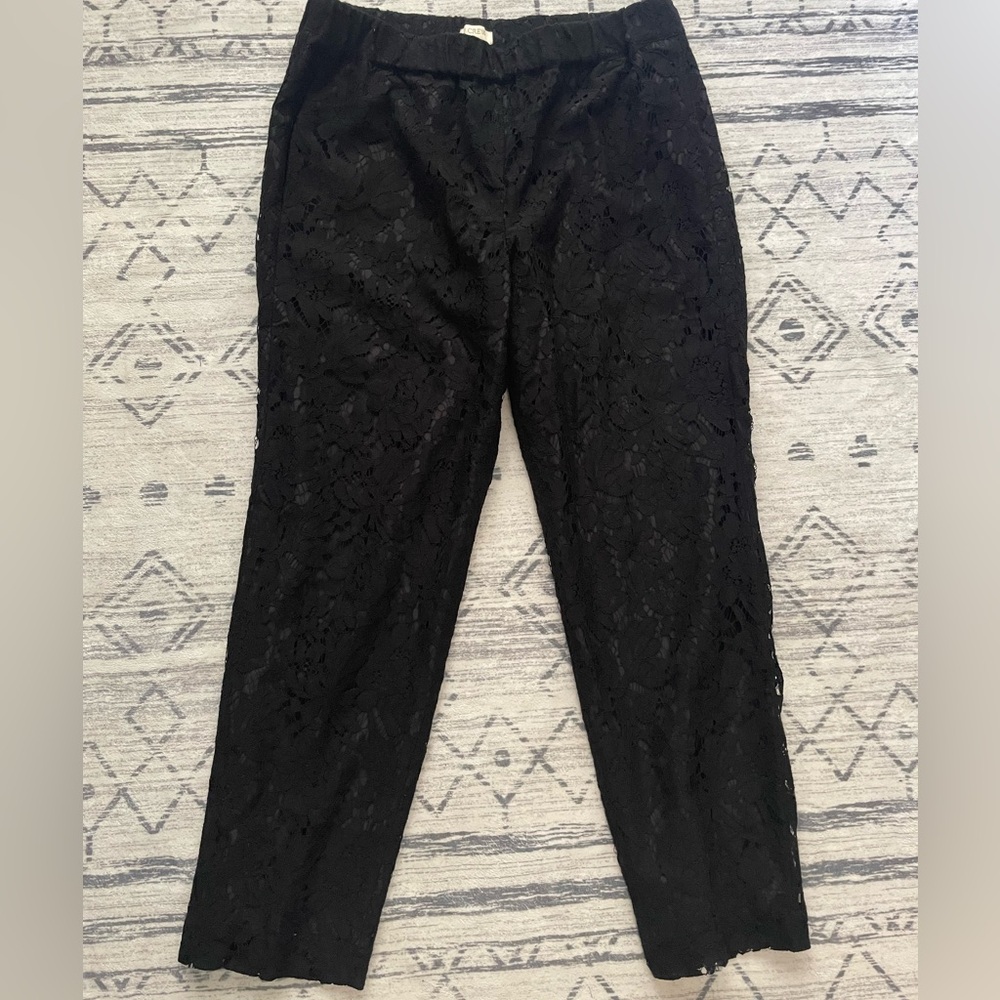 J.Crew Black Lace Pants